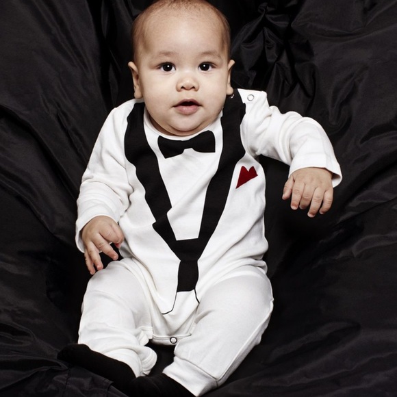 ‘THE TINY TUX' by The Tiny Universe romper - Picture 2 of 7